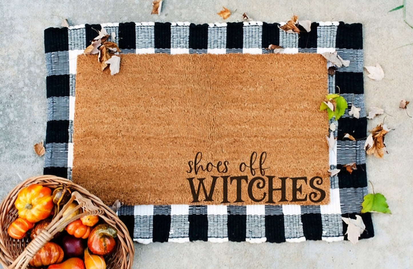 'Shoes Off Witches' Doormat