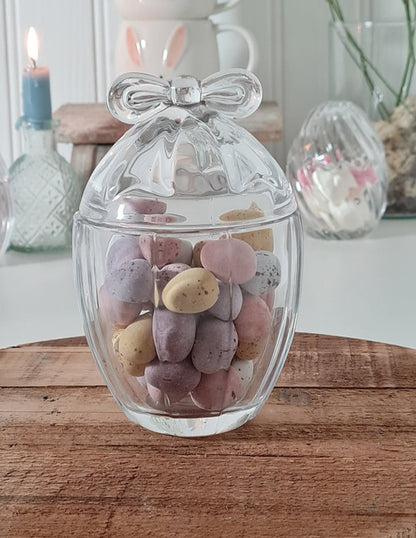 Bow Glass Egg Jar