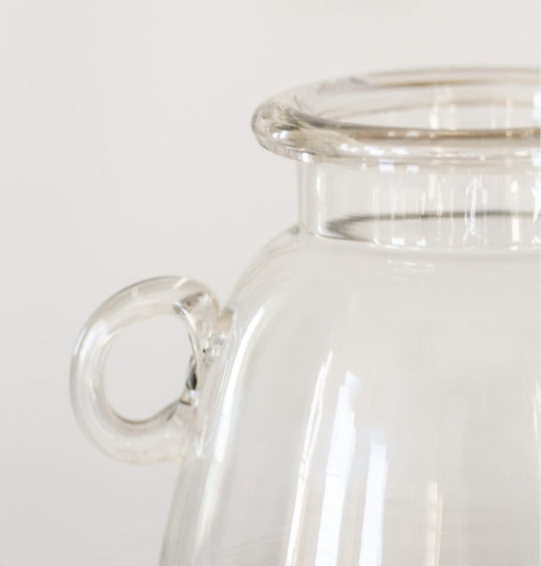 Double Handled Glass Vase - IMPERFECT