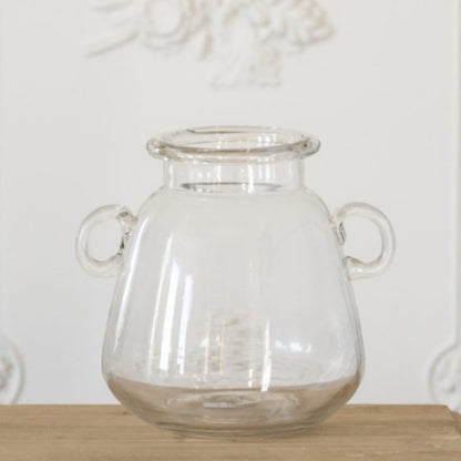 Double Handled Glass Vase - IMPERFECT