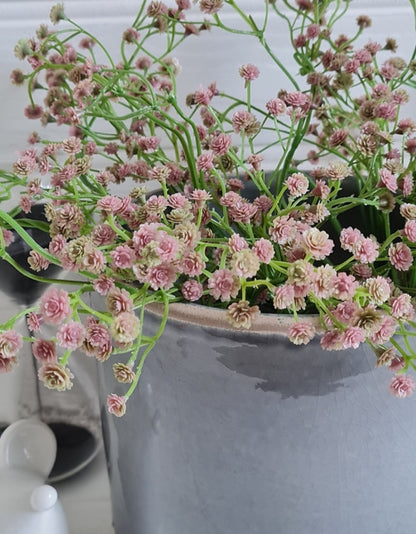 Faux Pink Gypsophila Spray