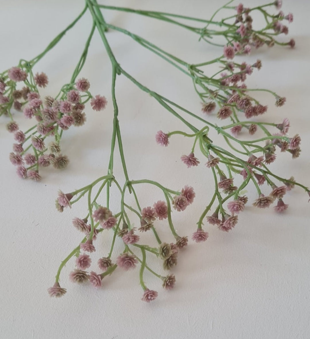 Faux Pink Gypsophila Spray