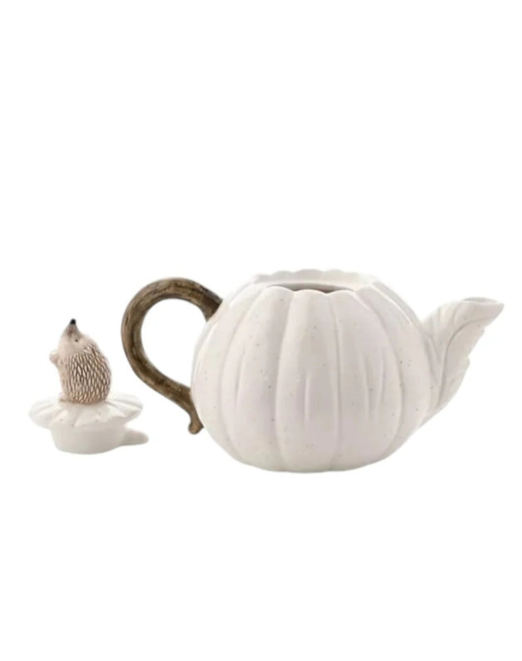 Ceramic Pumpkin Hedgehog Teapot