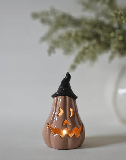 LED Ceramic Pumpkin Ornament