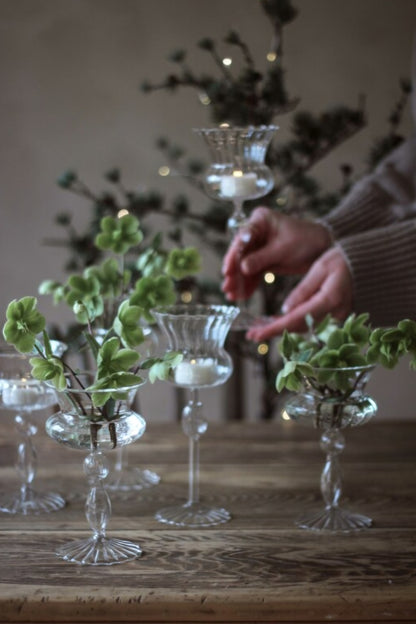 Ruffle Glass Lantern