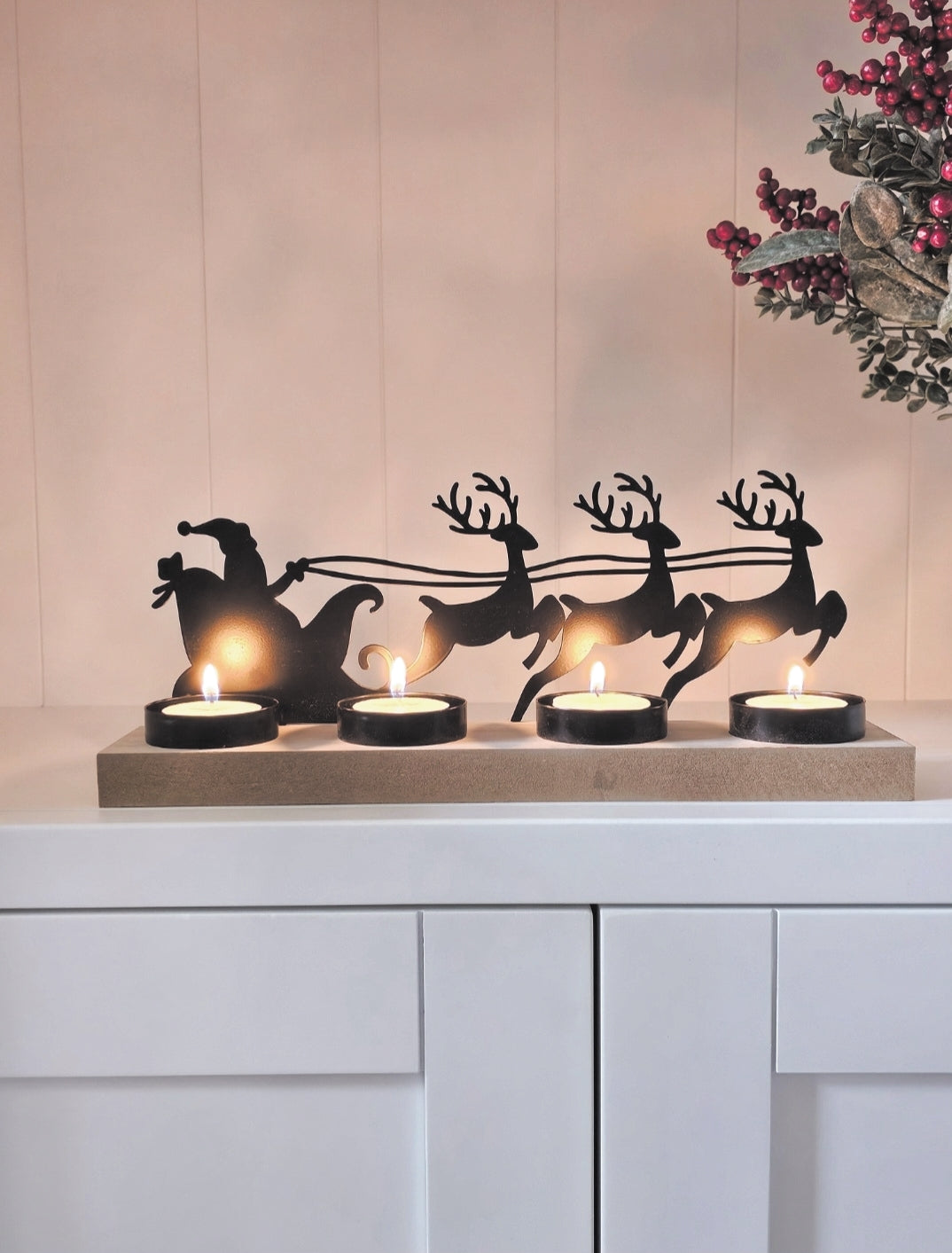 Christmas Silhouette Tealight Holder