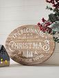 Rustic Christmas Wooden Plaque