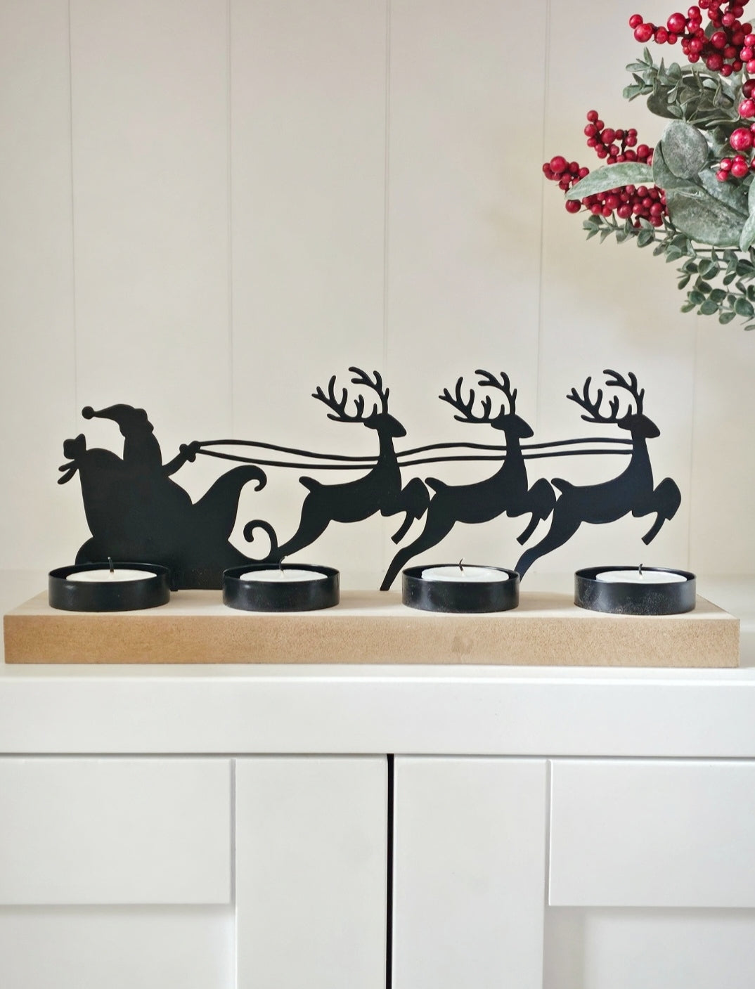 Christmas Silhouette Tealight Holder