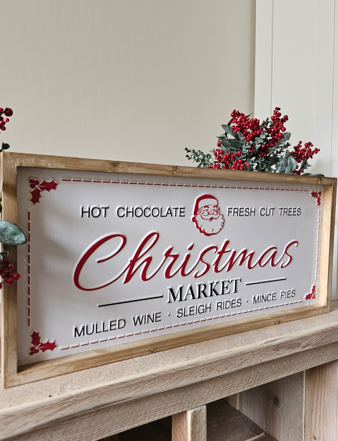 XL Christmas Market Plaque