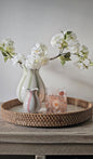 Round Rattan Tray