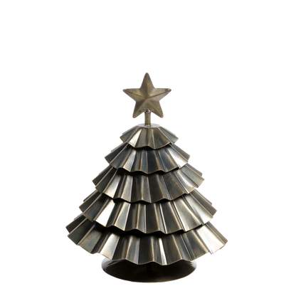 Rustic Antique Brass Christmas Tree