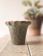 Antiqued Redstone Frill Pot - Small