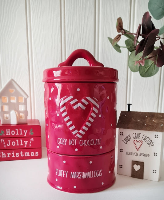 Candy Cane Hot Chocolate Jar - IMPERFECT