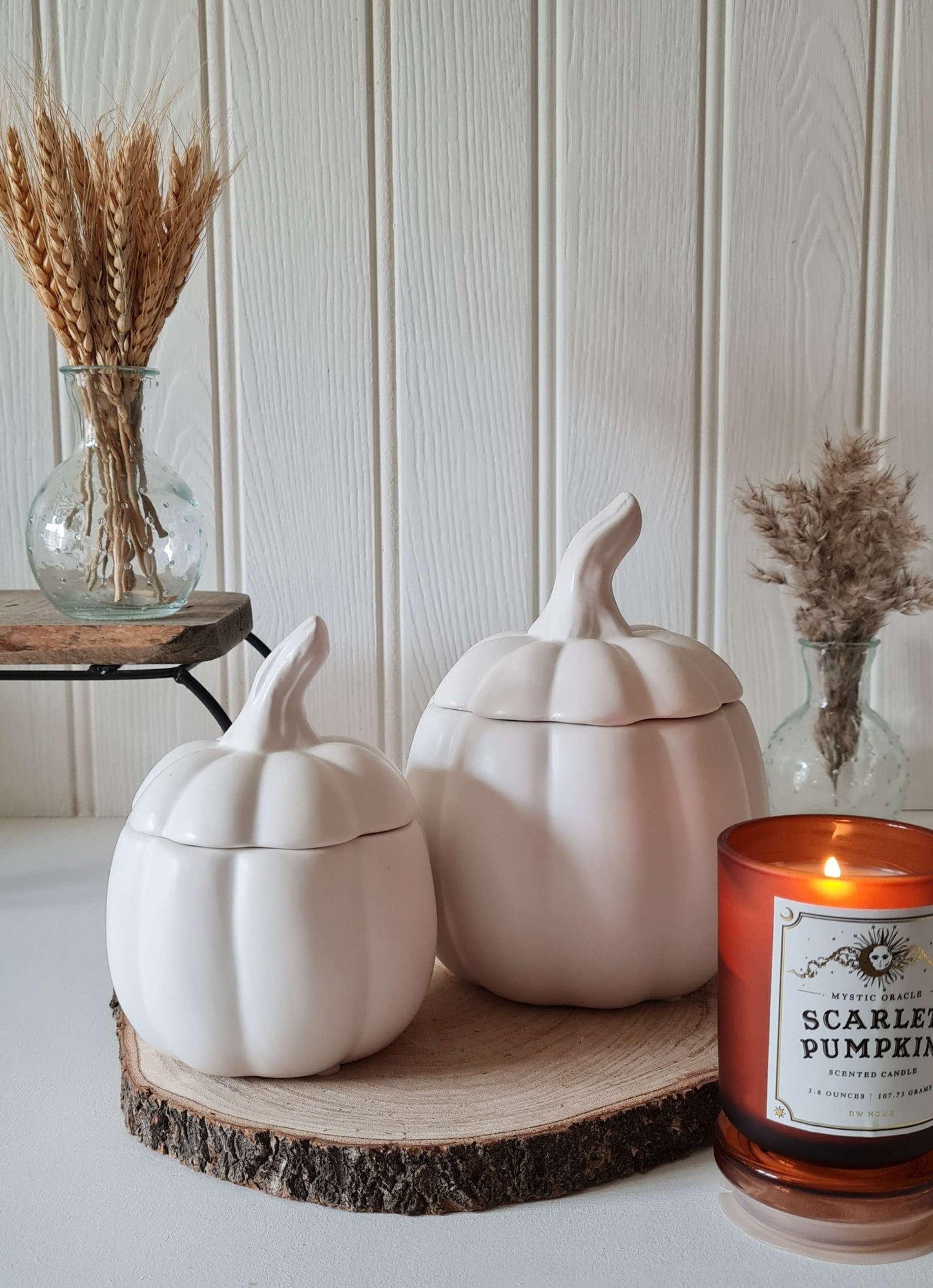 Ceramic Pumpkin Jars