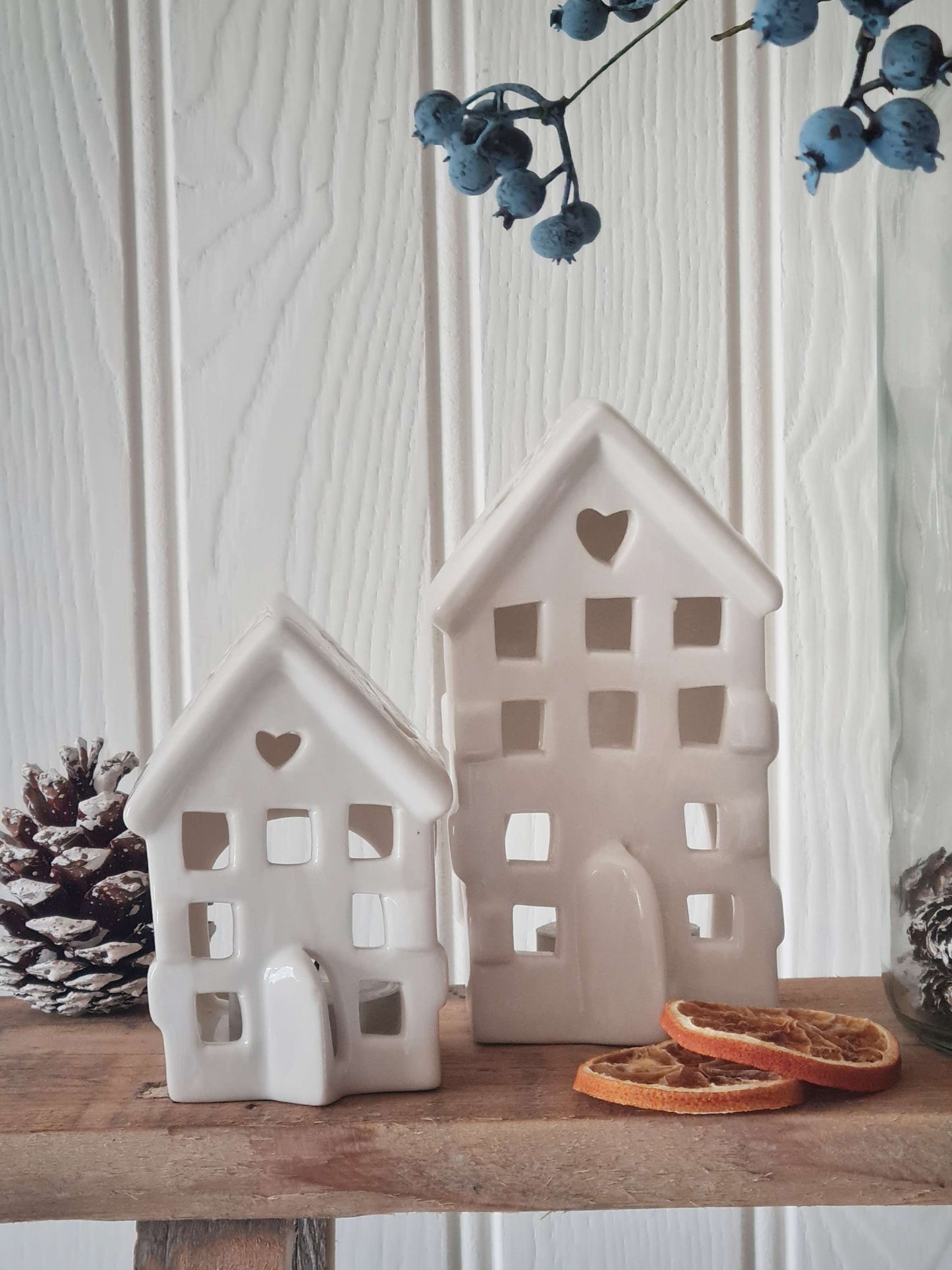 Ceramic Tealight Cottage Set