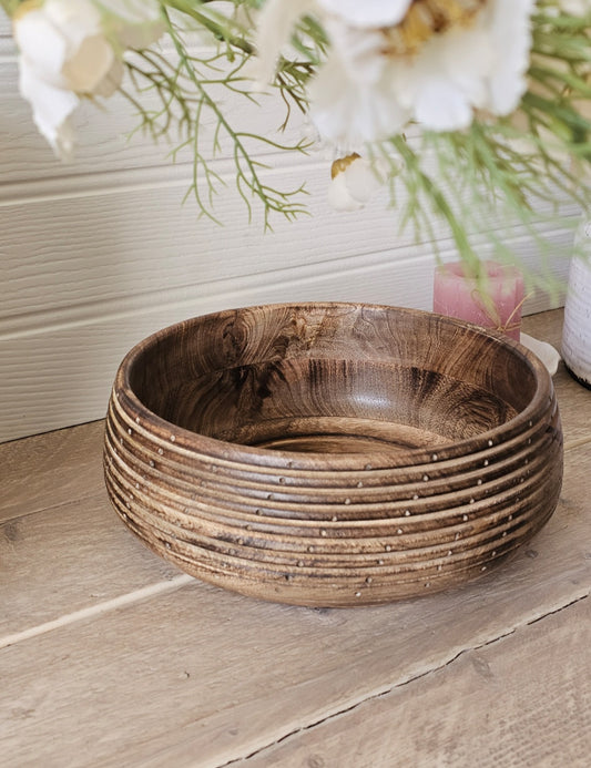 Handmade Natural Carved Bowl