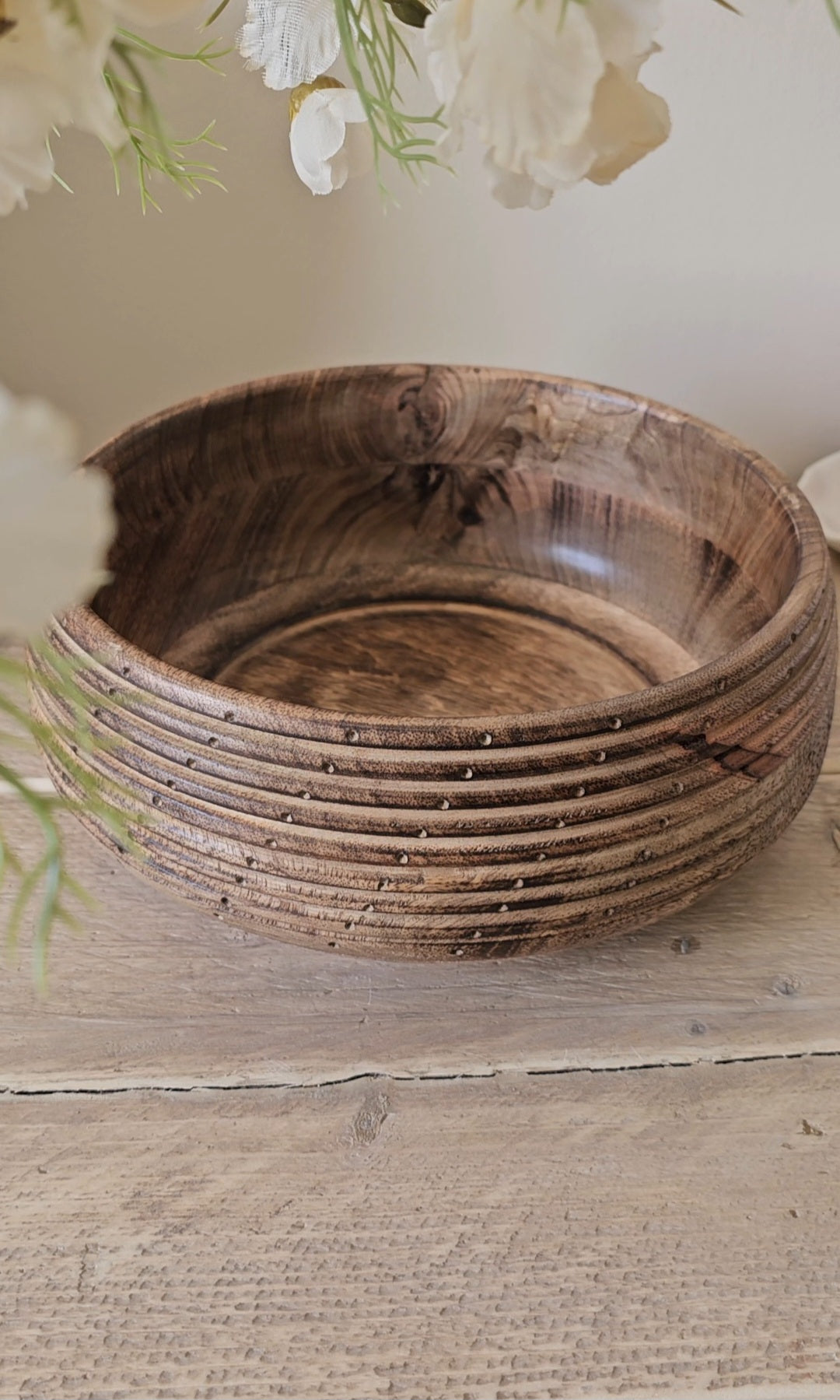 Handmade Natural Carved Bowl