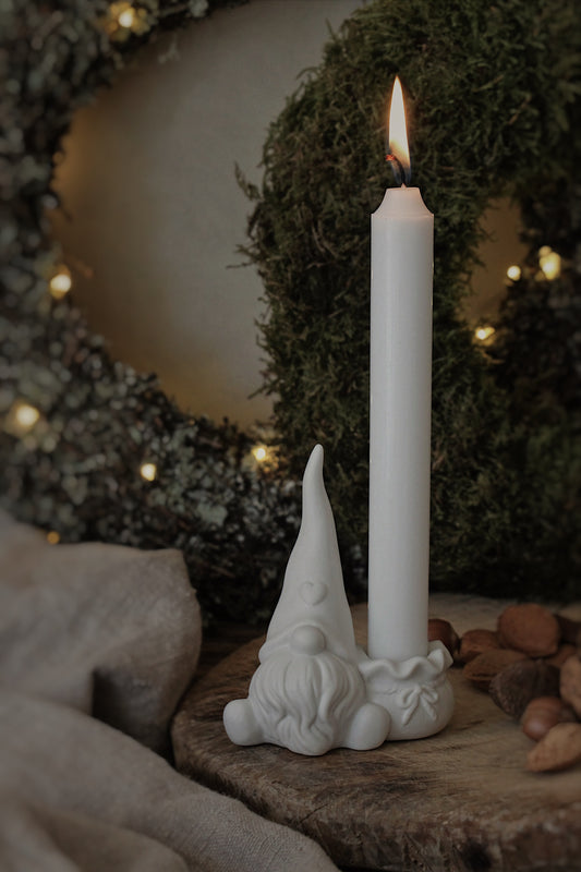 Porcelain Santa Candlestick Holder - PRE-ORDER