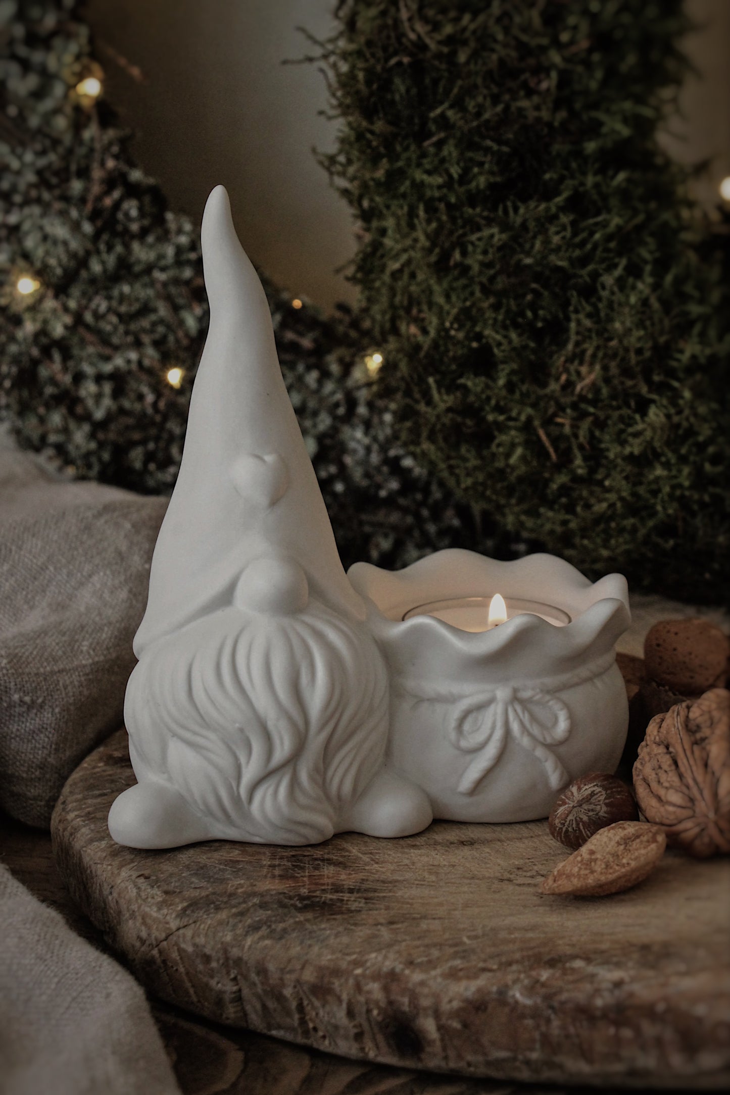 Porcelain Santa Tealight Holder