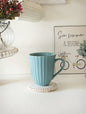 Scalloped Mug - Aqua Blue