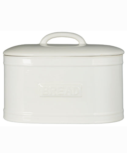 Ceramic Bread Bin | White