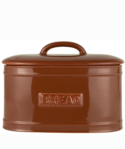 Ceramic Bread Bin | Brown