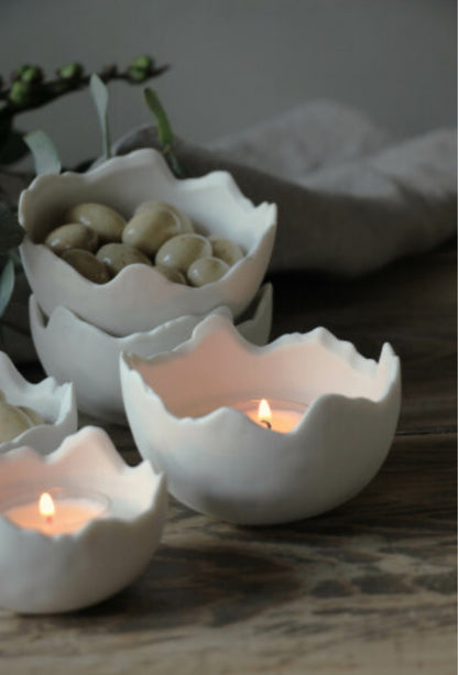 Set of 2 Ceramic Eggshells