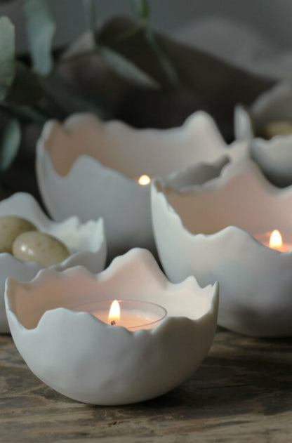 Set of 2 Ceramic Eggshells