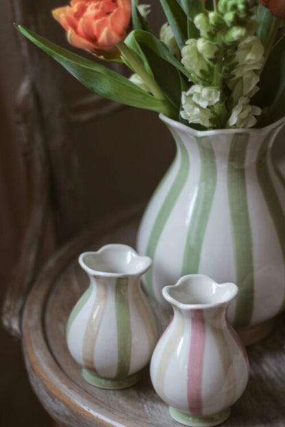 Mini Bouquet Bud Vase - Pink & Taupe